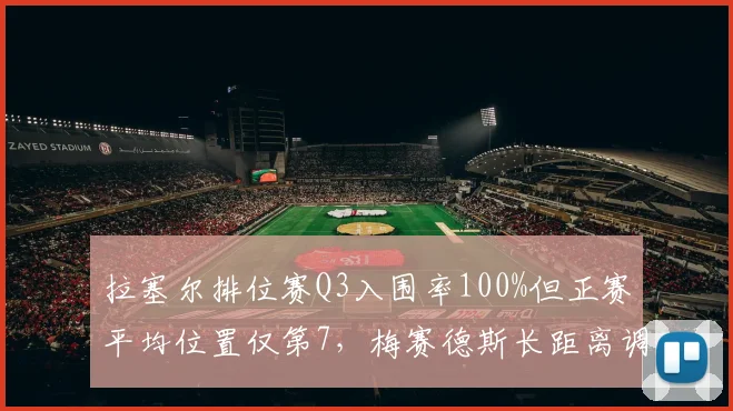 拉塞尔排位赛Q3入围率100%但正赛平均位置仅第7，梅赛德斯长距离调校遭质疑